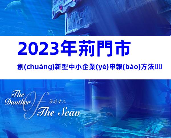 2023年荊門市創(chuàng)新型中小企業(yè)申報(bào)方法、流程、條件指南